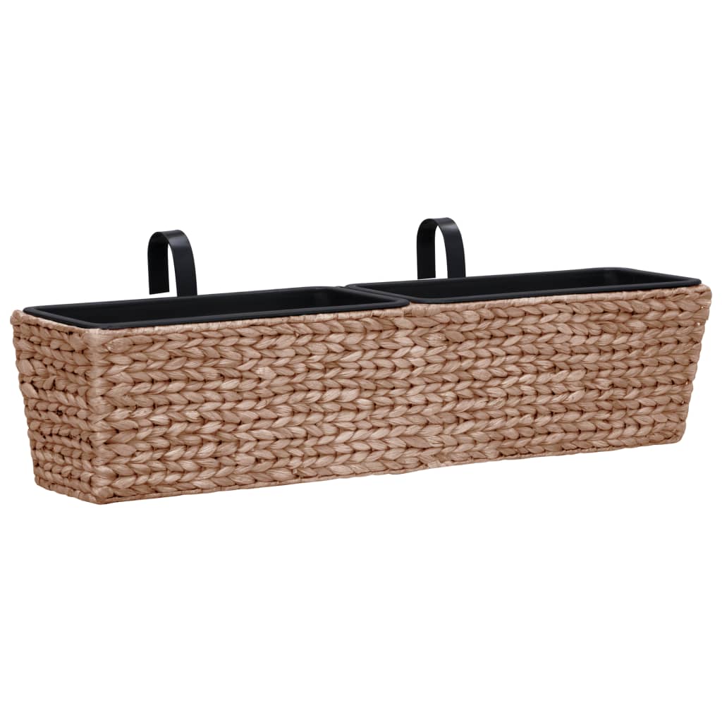 Jardinières 2 pcs Jacinthe d'eau Marron
