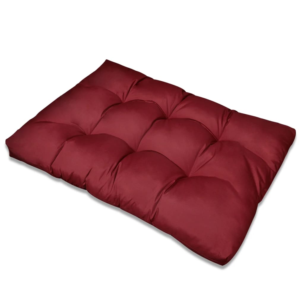 Coussin de siège rembourré Bordeaux 120 x 80 x 10 cm