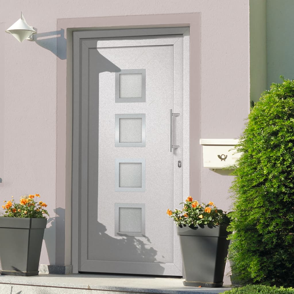 Porte d'entrée Blanc 88x200 cm