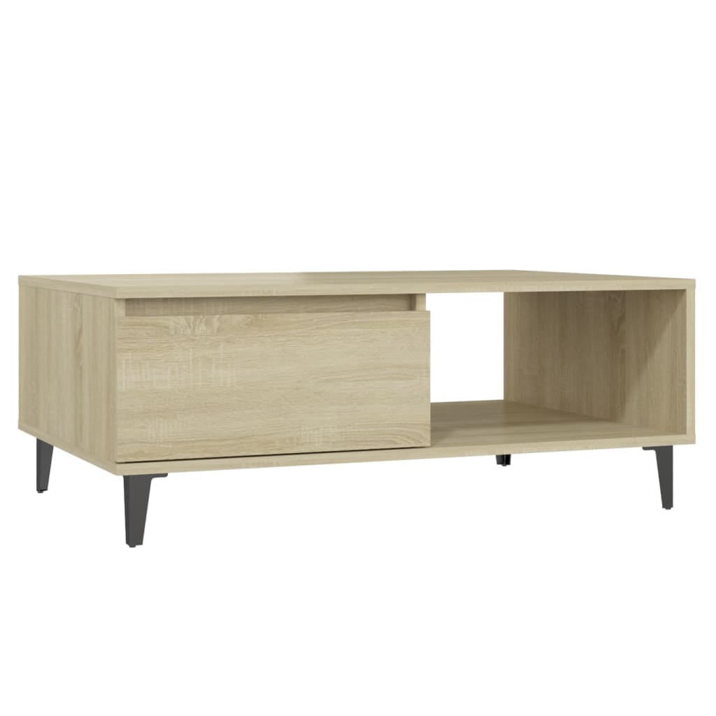 Table basse Chêne sonoma 90x60x35 cm Aggloméré