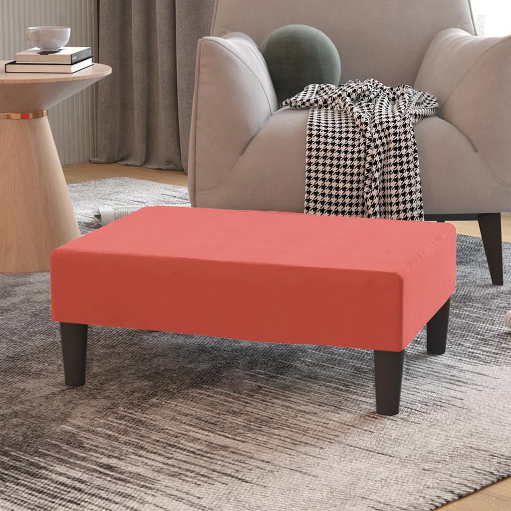 Repose-pied Rose 78x56x32 cm Velours