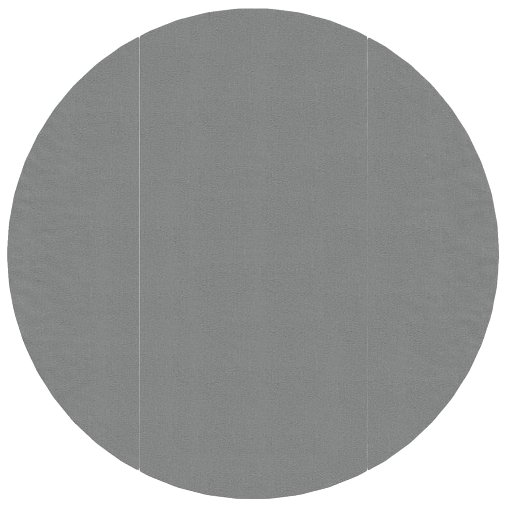 Bâche de piscine gris clair Ø306 cm géotextile polyester