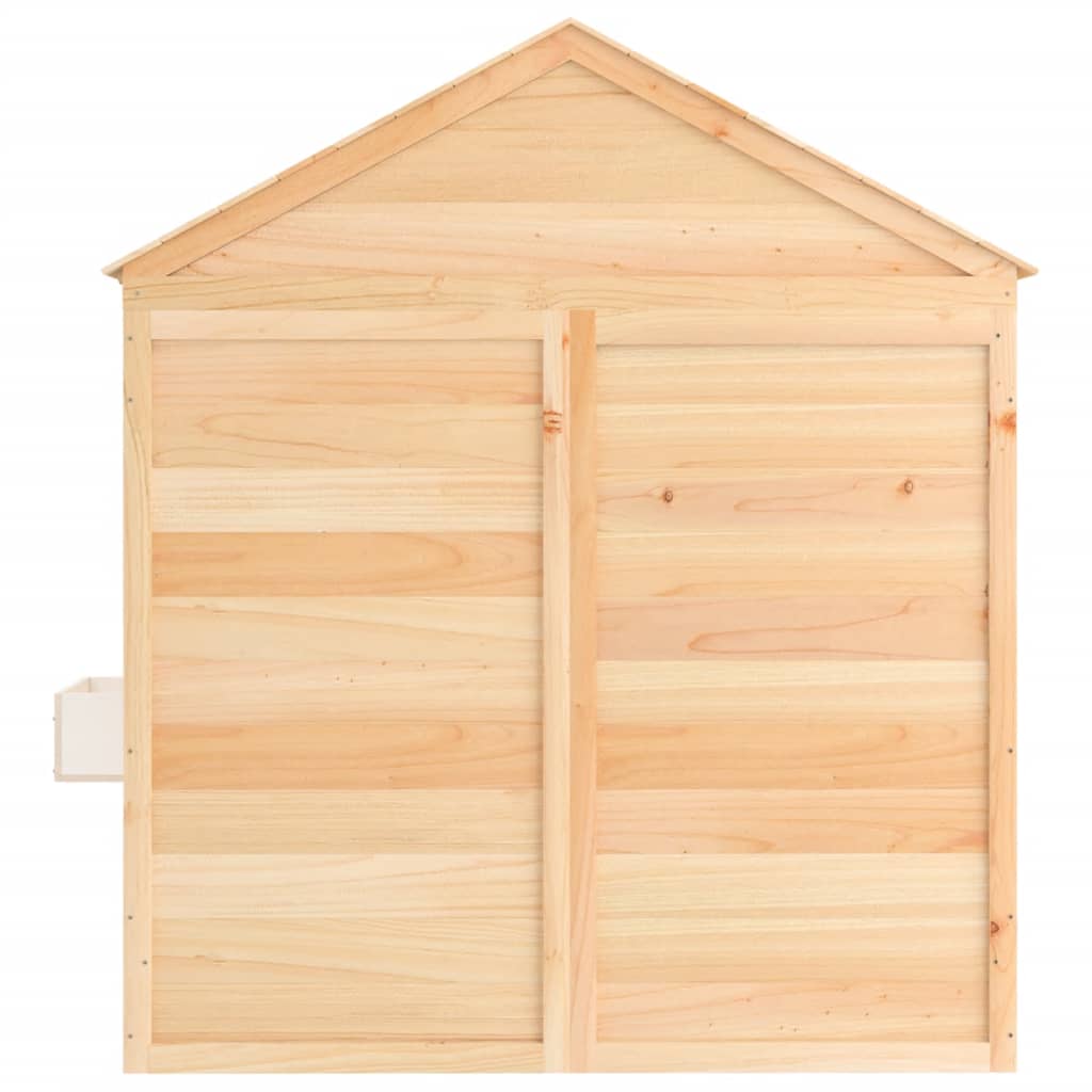 Maison de jeux et porte verrouillable/fleurs bois massif sapin