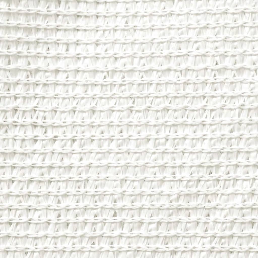 Voile d'ombrage PEHD Triangulaire 5 x 5 x 5 m Blanc