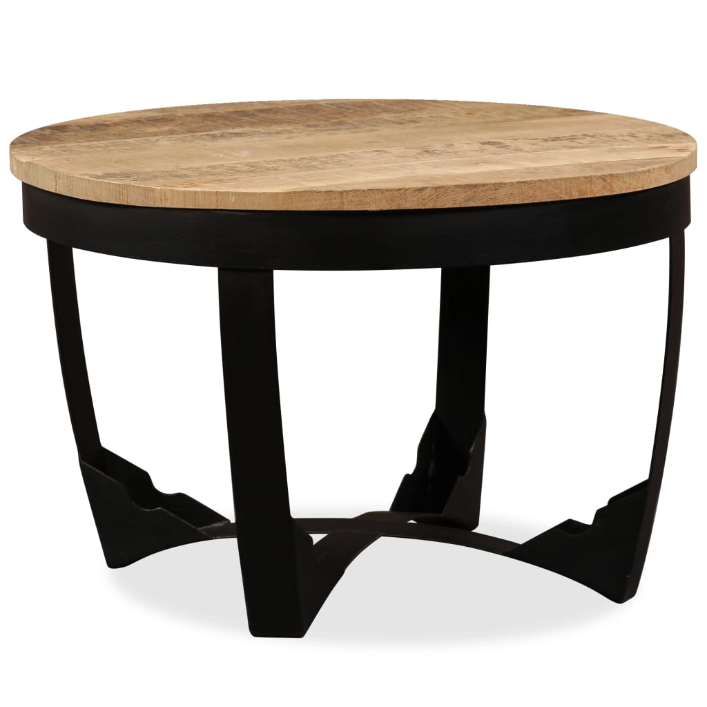 Table d'appoint Bois de manguier brut 60 x 40 cm
