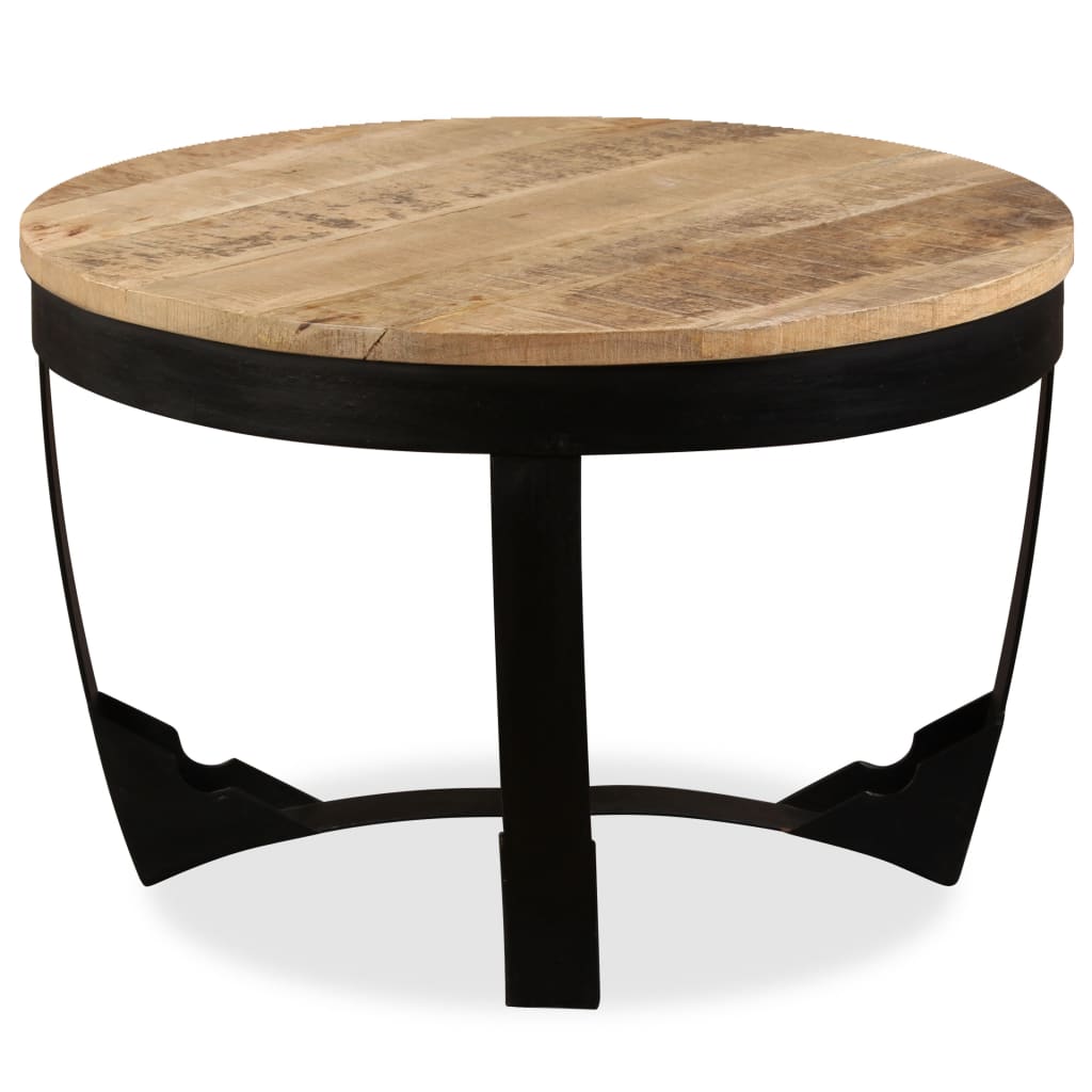 Table d'appoint Bois de manguier brut 60 x 40 cm