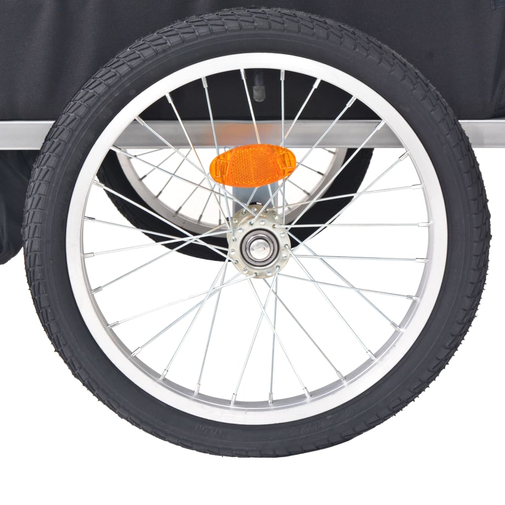 Remorque de vélo pour enfants rouge et noire 30 kg
