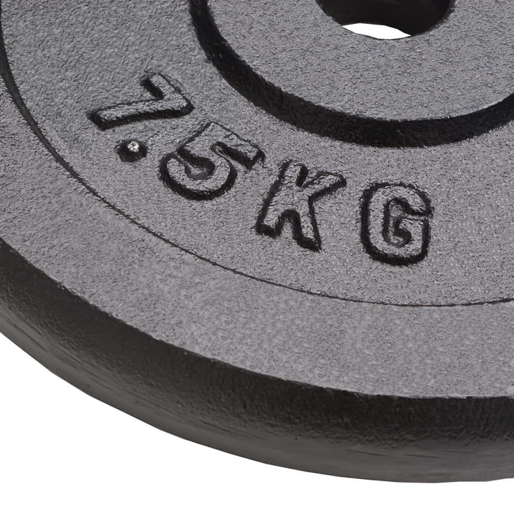 Plaque de poids 4 pcs 4x7,5 kg Fonte