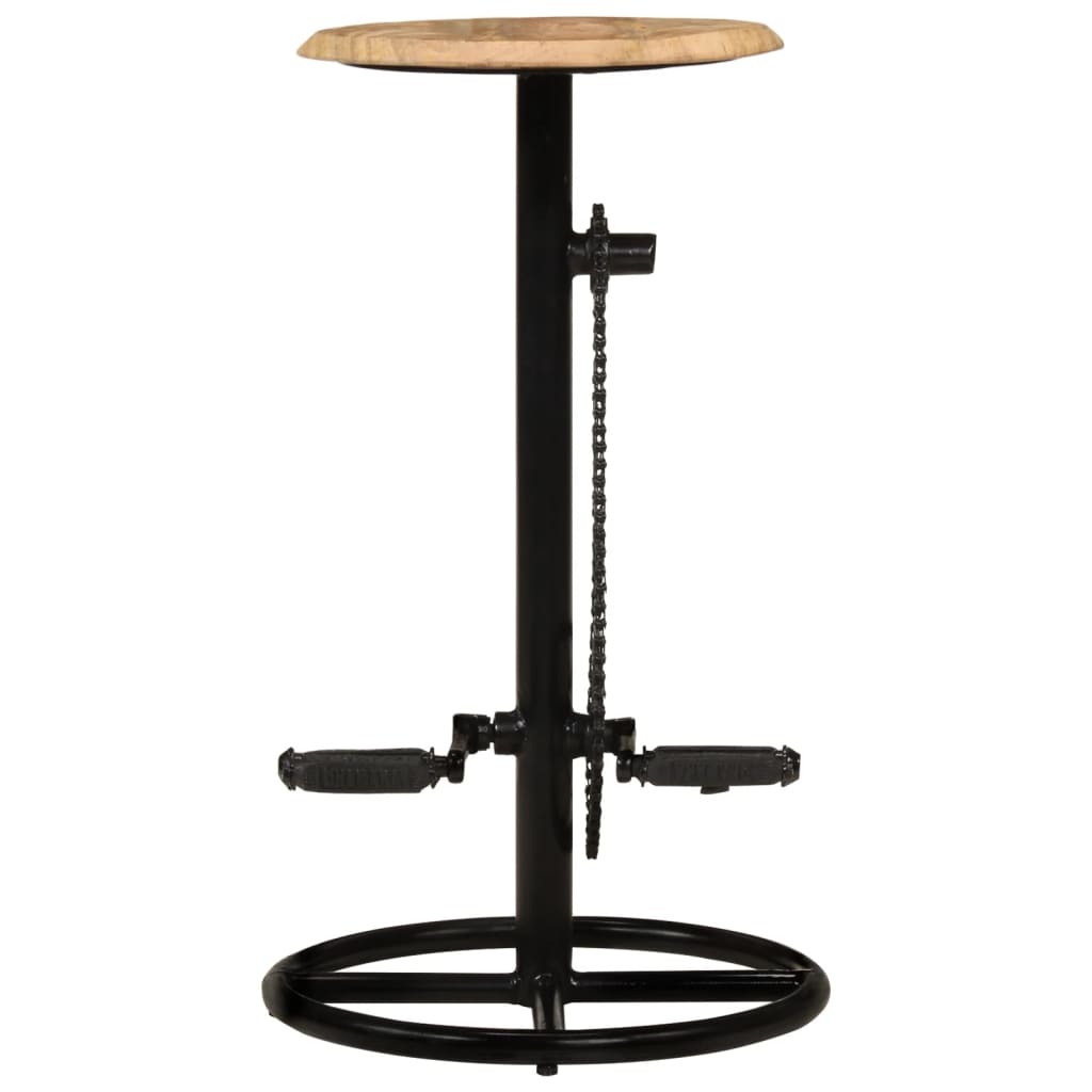 Chaises de bar 2 pcs Bois de manguier solide