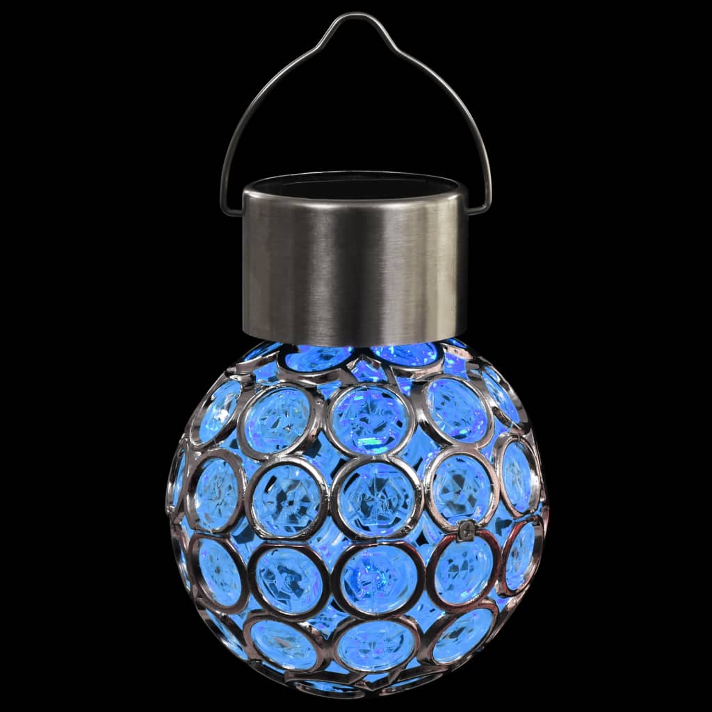 Lampe solaire suspendue 8 pcs lumières LED RGB