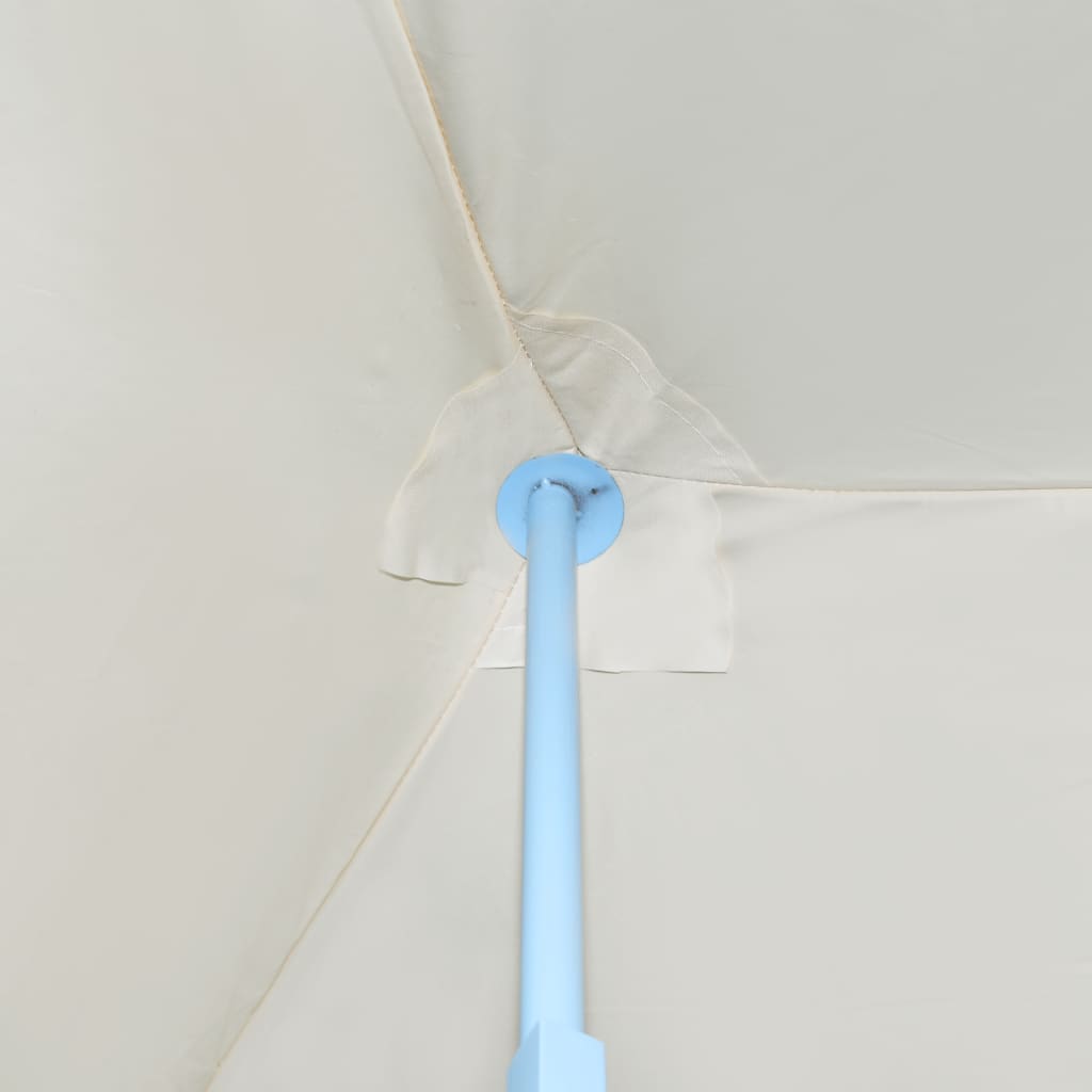 Tente de réception pliable avec 5 parois 3x9 m Blanc cassé