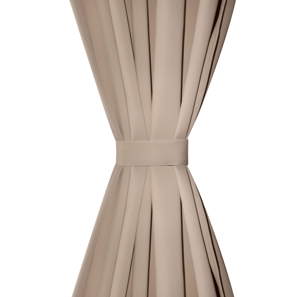 Cream Slot-Headed Blackout Curtains 135 x 245 cm