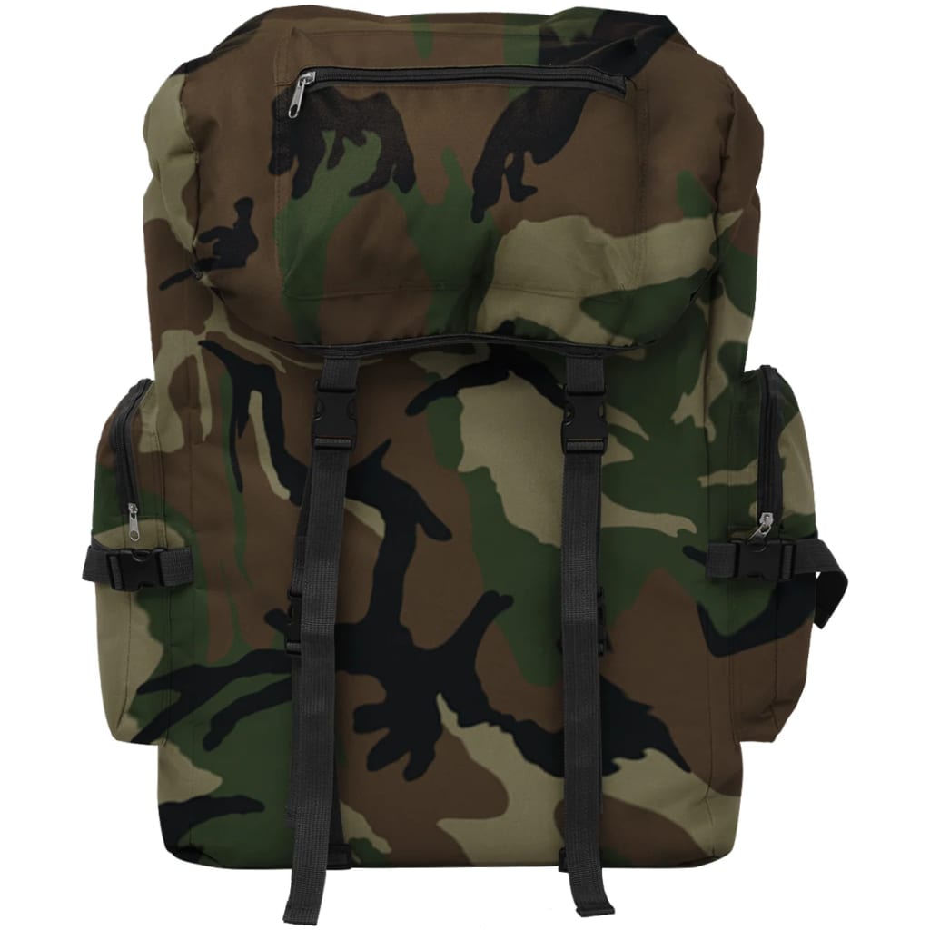 Sac à dos en style d'armée 65 L Camouflage