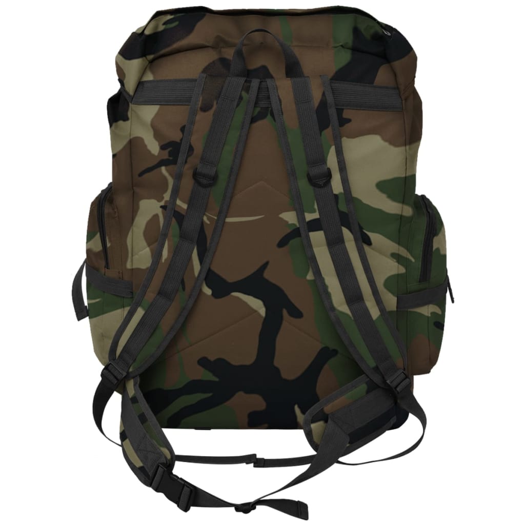 Sac à dos en style d'armée 65 L Camouflage