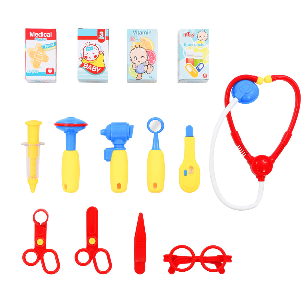 Ensemble de jeu de docteur 15 pcs 38x30x67,5 cm