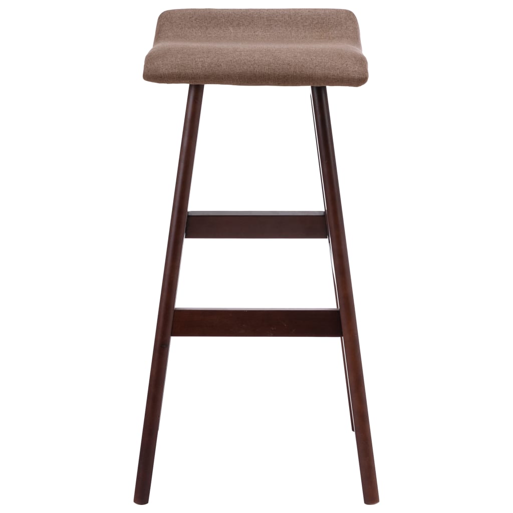 Chaises de bar 2 pcs Taupe Tissu