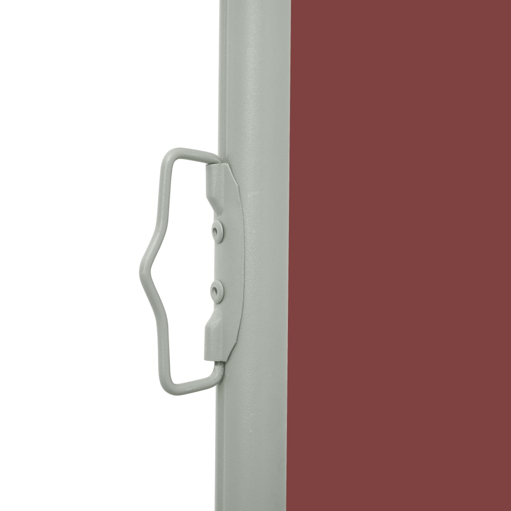 Auvent latéral rétractable de patio 100x500 cm Marron