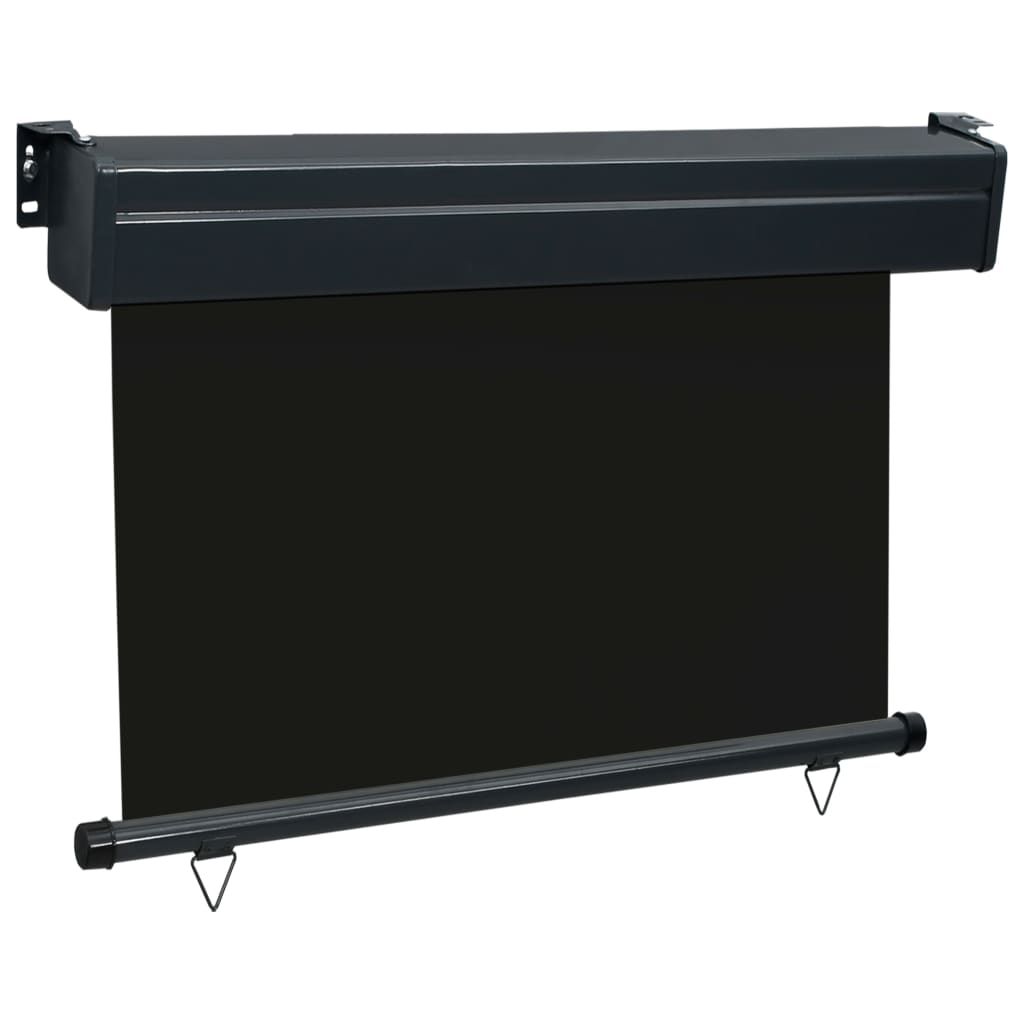 Auvent latéral de balcon 105x250 cm noir