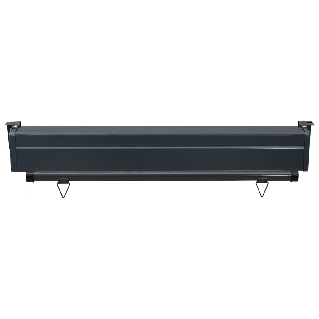 Auvent latéral de balcon 105x250 cm noir