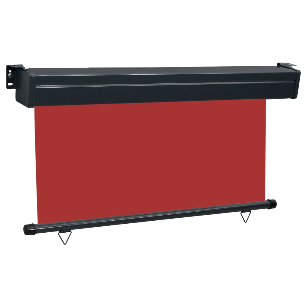Auvent latéral de balcon 140x250 cm Rouge