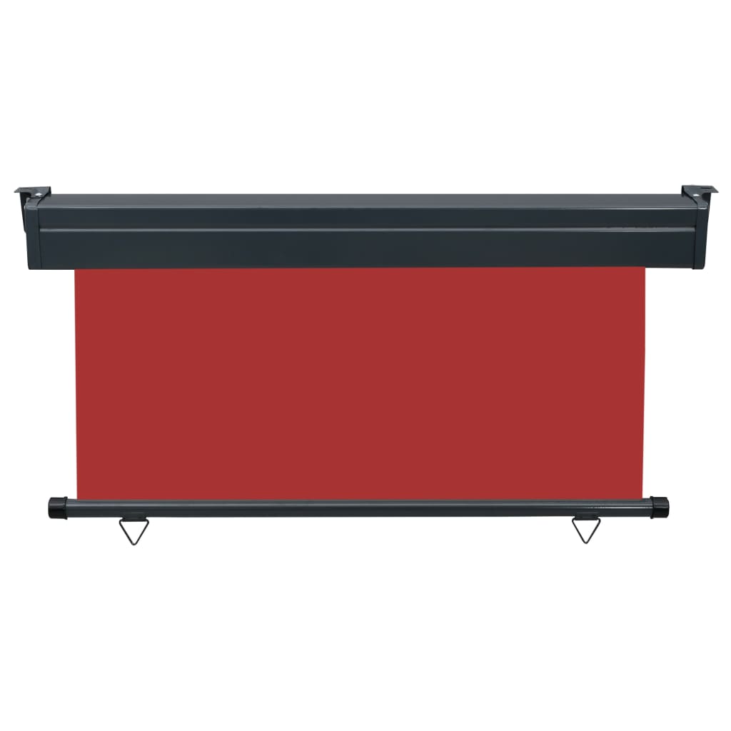 Auvent latéral de balcon 140x250 cm Rouge