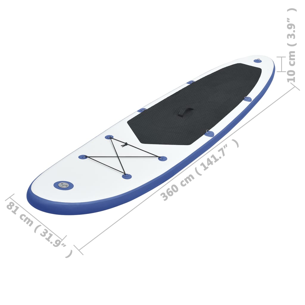 Stand Up Paddle Planche à rame Bleu et blanc