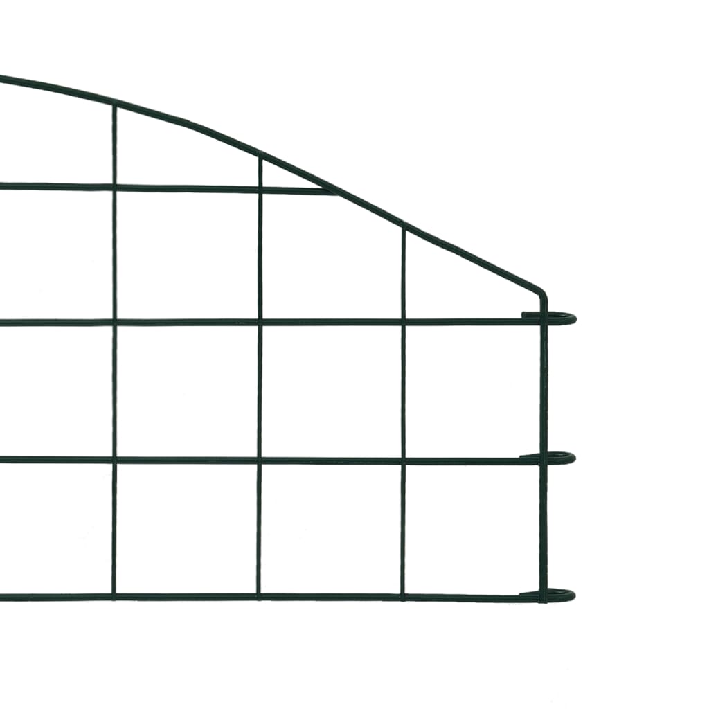 Ensemble de clôture voûtée d'étang 77,3x26 cm Vert