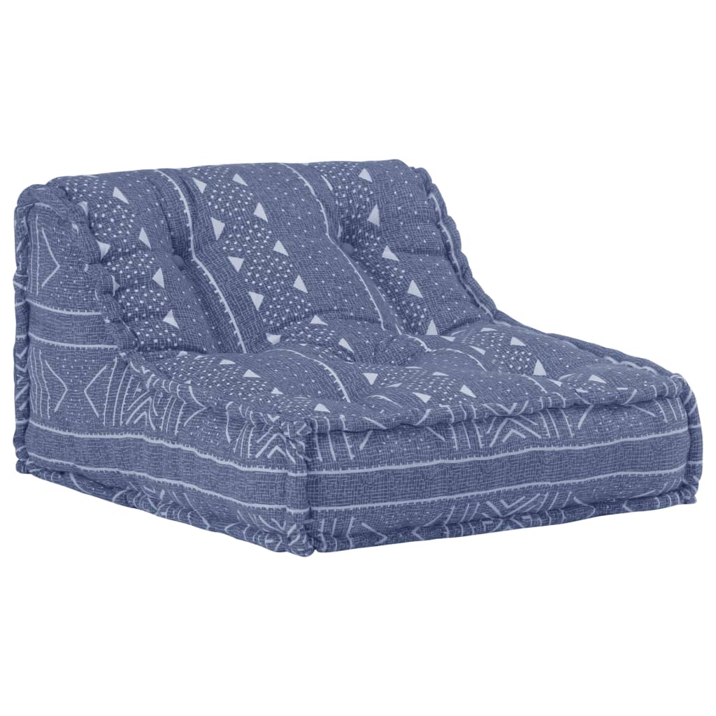 Modular Pouffe Indigo Fabric