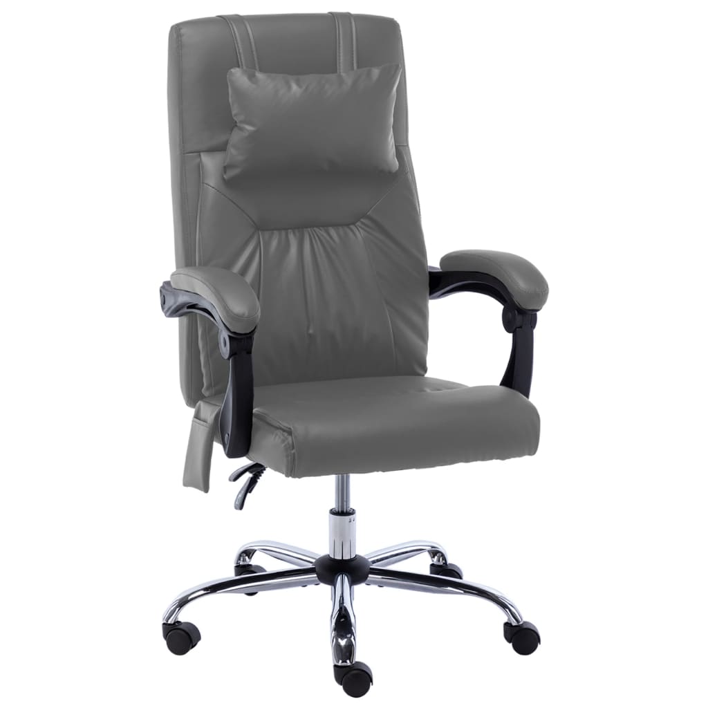 Chaise de bureau de massage Anthracite Similicuir