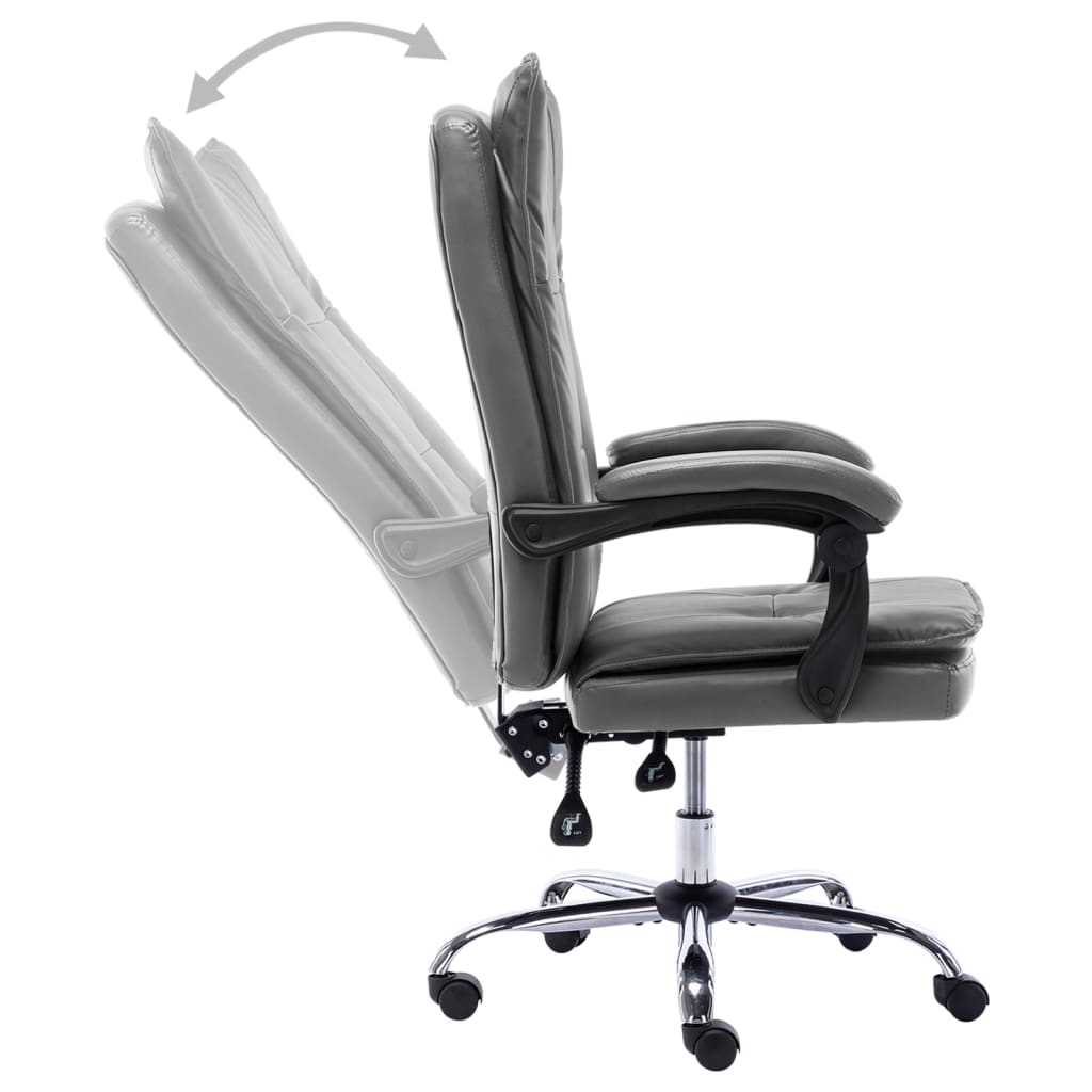 Chaise de bureau Anthracite Similicuir