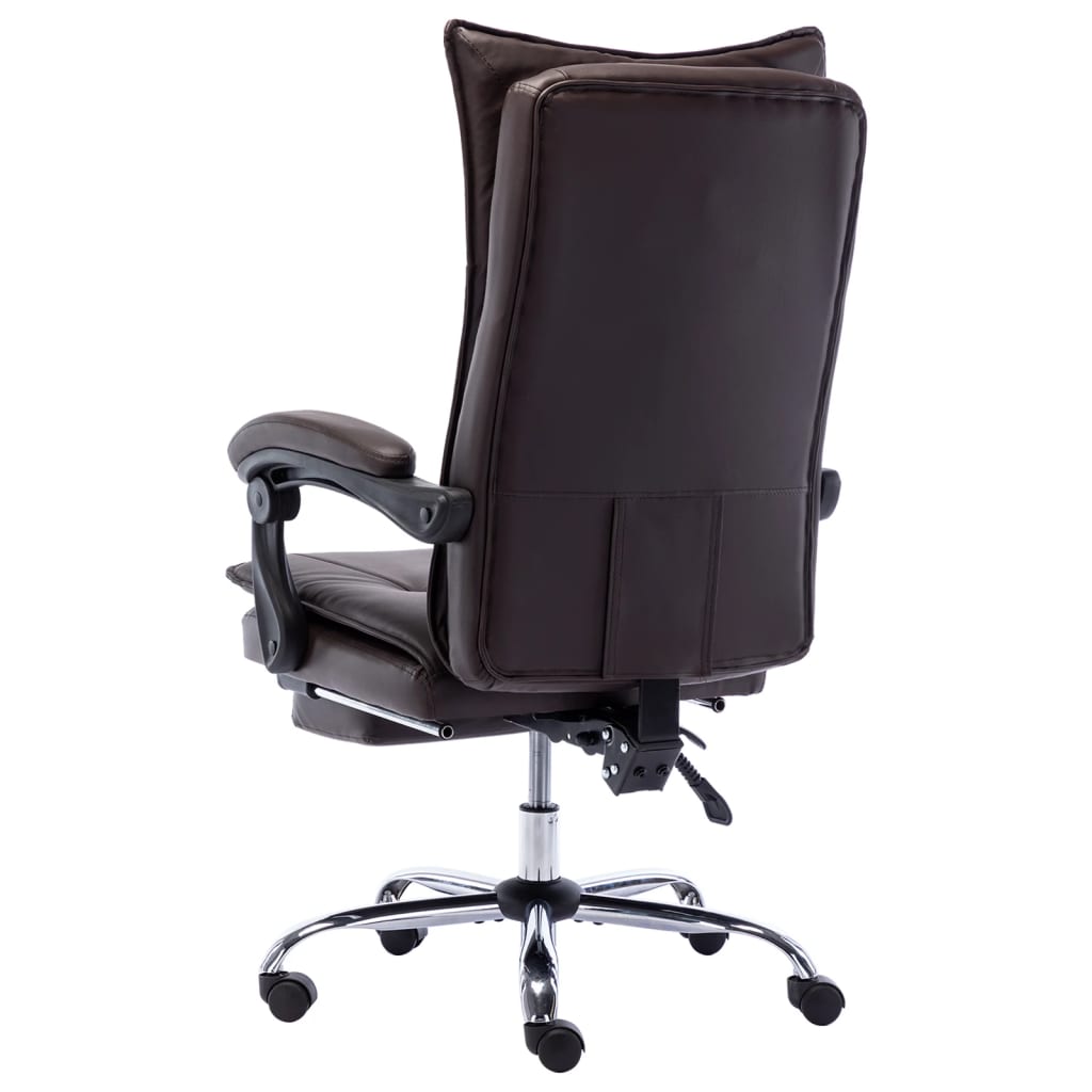 Chaise de bureau Marron Similicuir
