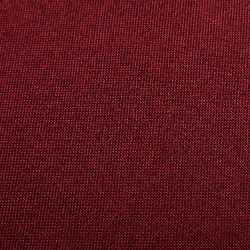 Tabourets de bar 2 pcs Rouge bordeaux Tissu