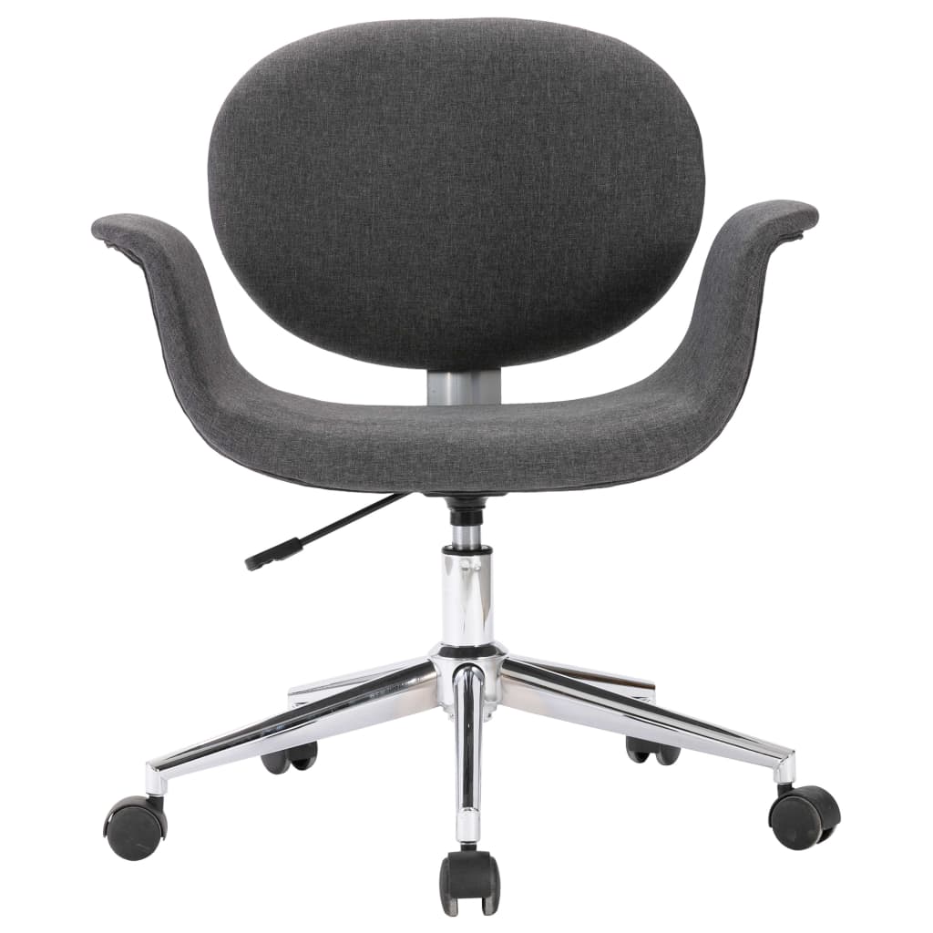 Chaise pivotante de bureau Gris Tissu