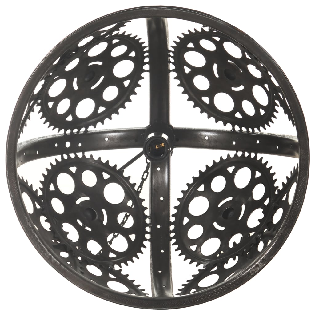Plafonnier industriel en forme de roue dentée 45 cm E27