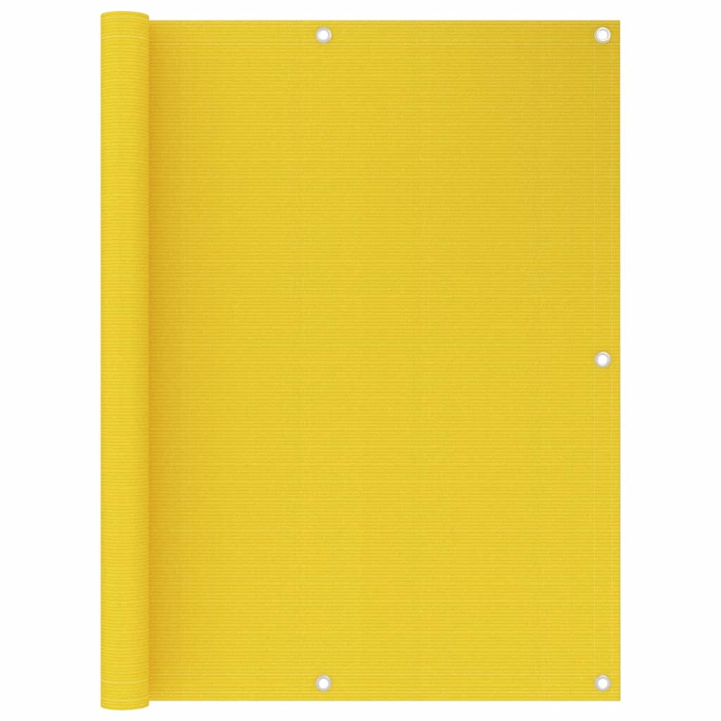 Écran de balcon Jaune 120x300 cm PEHD