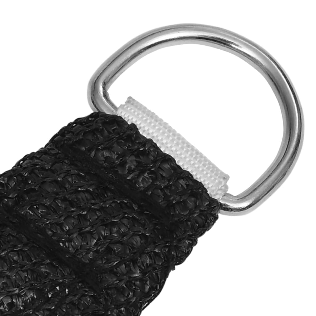 Voile d'ombrage 160 g/m² Noir 4,5x4,5 m PEHD
