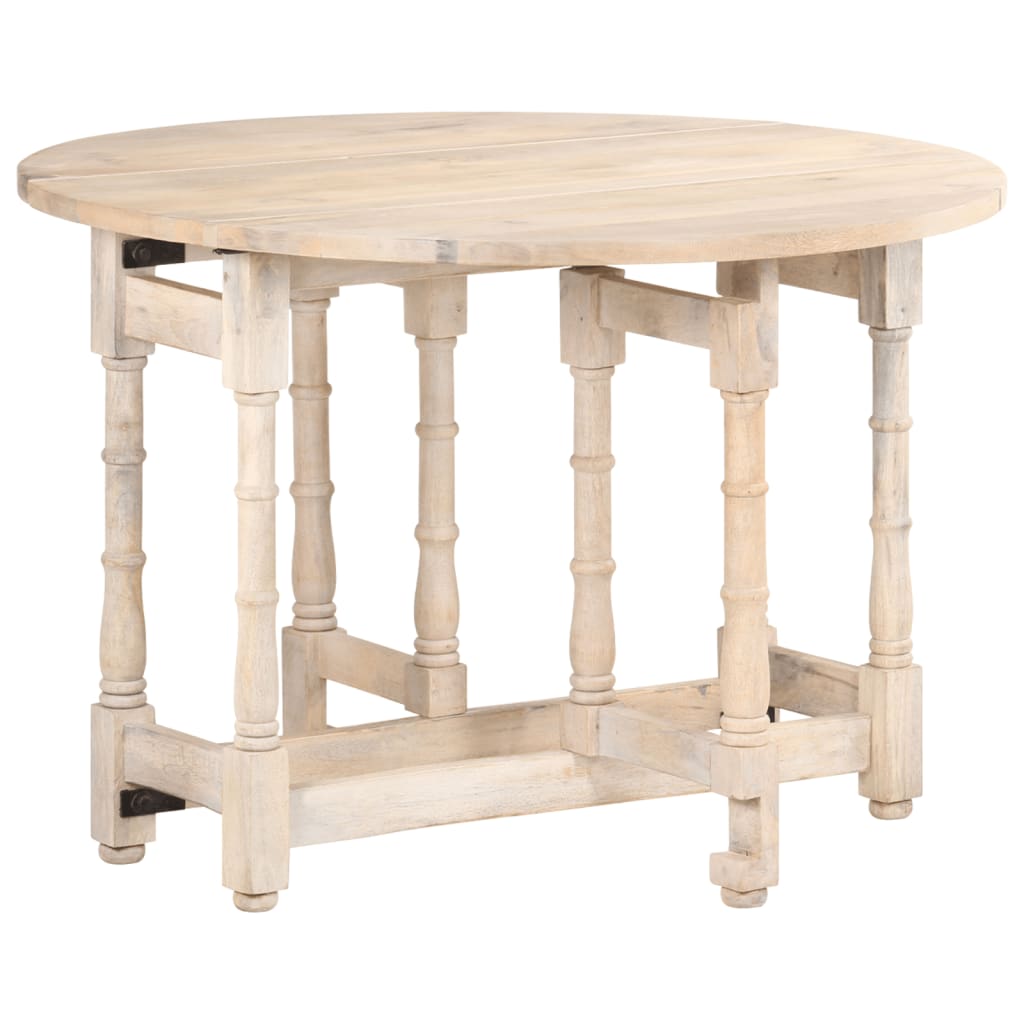 Table de salle à manger Rond 110x76 cm Bois de manguier massif