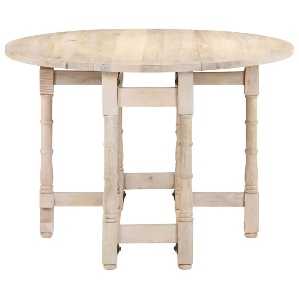 Table de salle à manger Rond 110x76 cm Bois de manguier massif