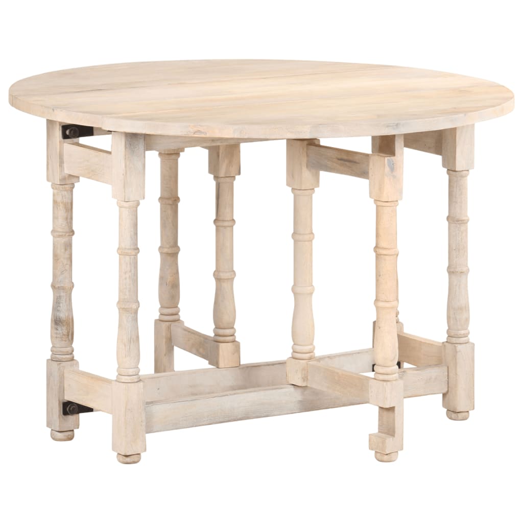 Table de salle à manger Rond 110x76 cm Bois de manguier massif