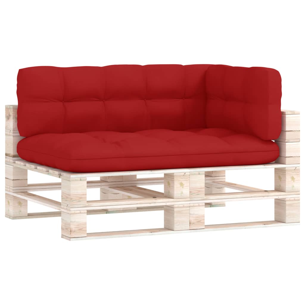 Coussins de canapé palette 3 pcs Rouge
