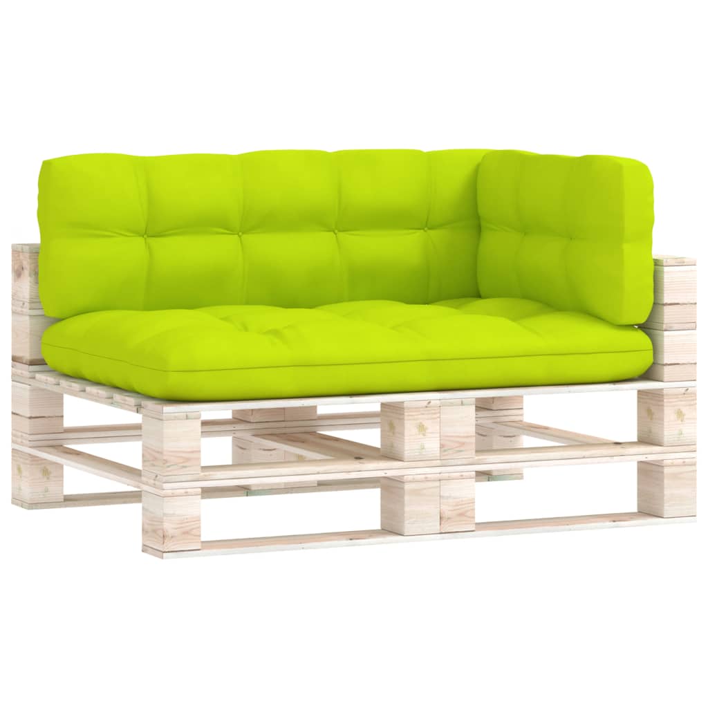 Coussins de canapé palette 3 pcs Vert vif