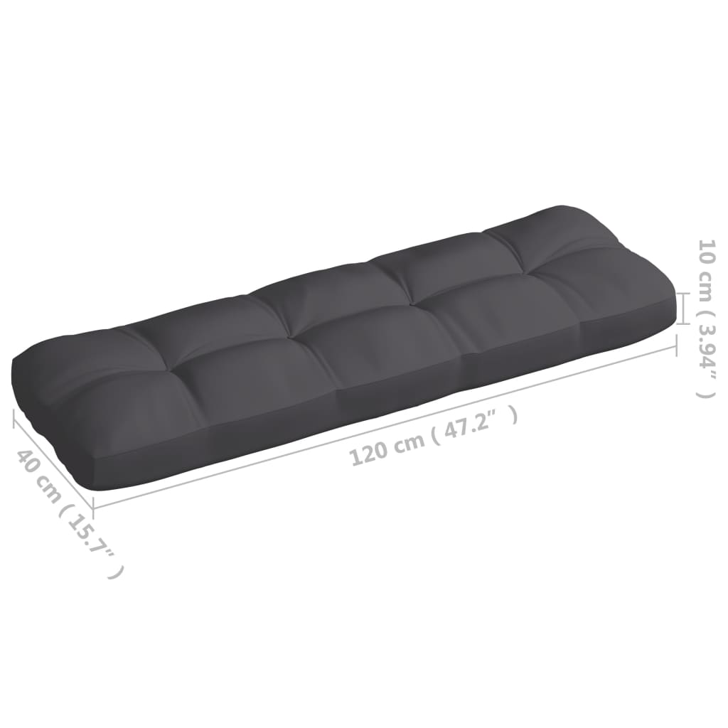 Coussins de canapé palette 5 pcs Anthracite