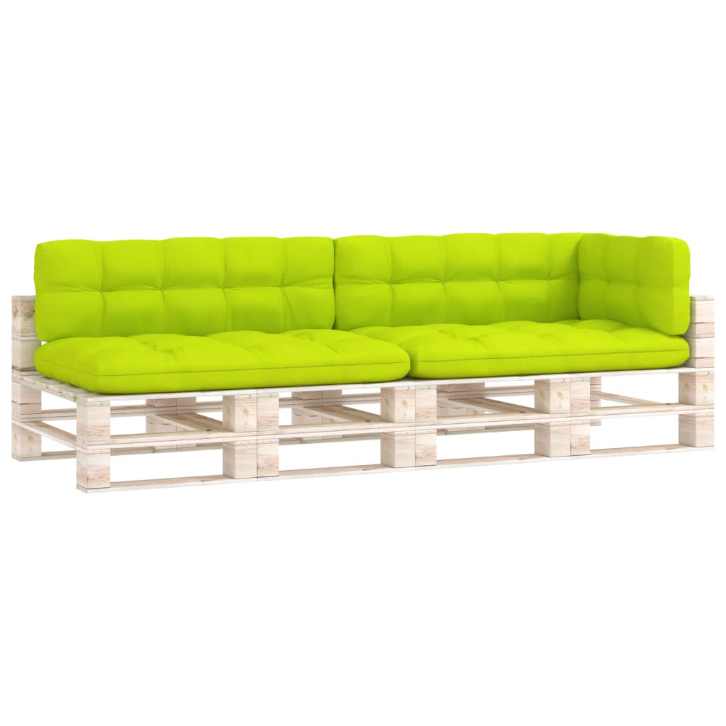 Coussins de canapé palette 5 pcs Vert vif