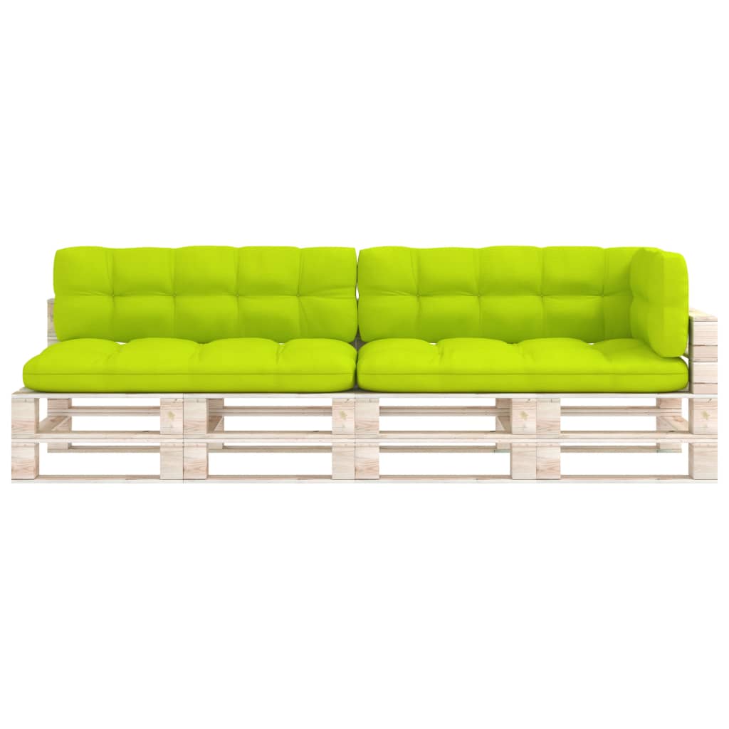 Coussins de canapé palette 5 pcs Vert vif