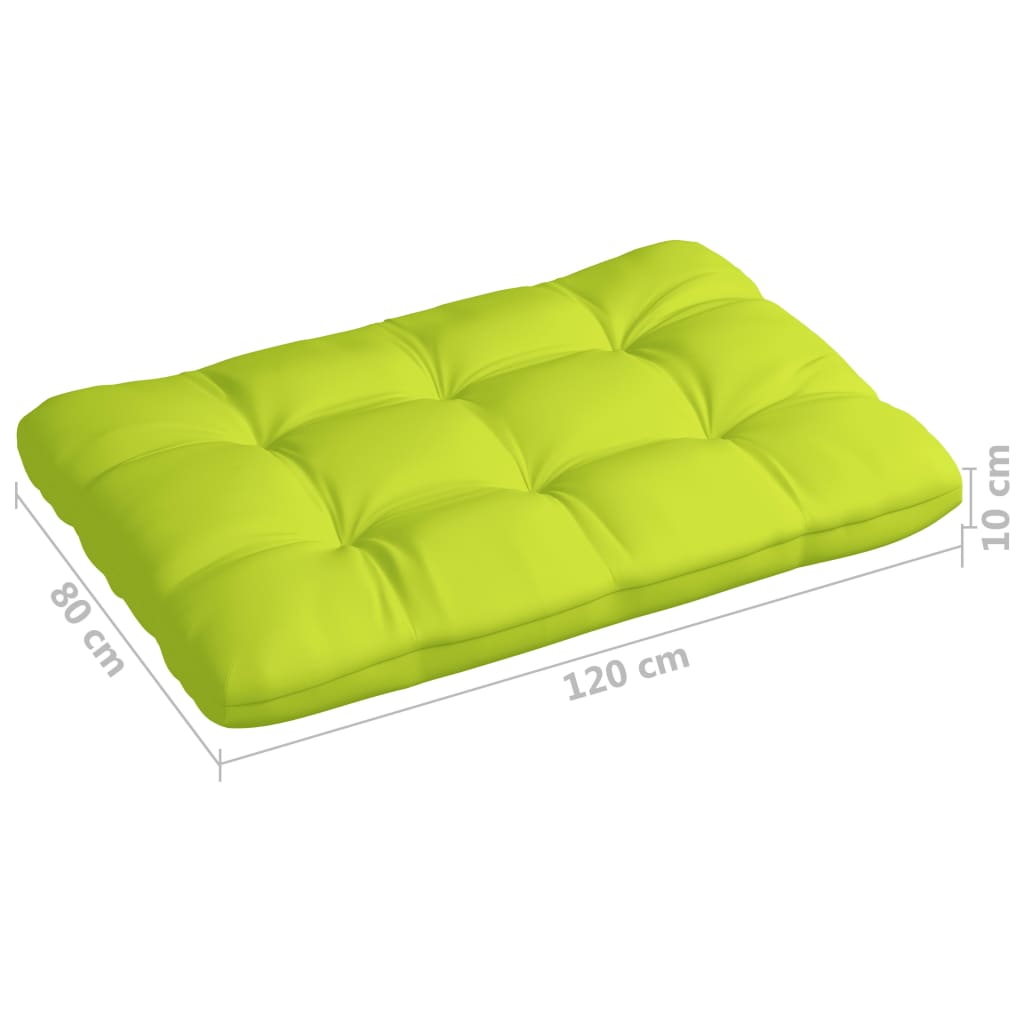 Coussins de canapé palette 5 pcs Vert vif