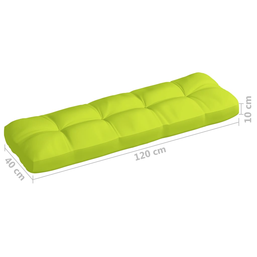 Coussins de canapé palette 5 pcs Vert vif