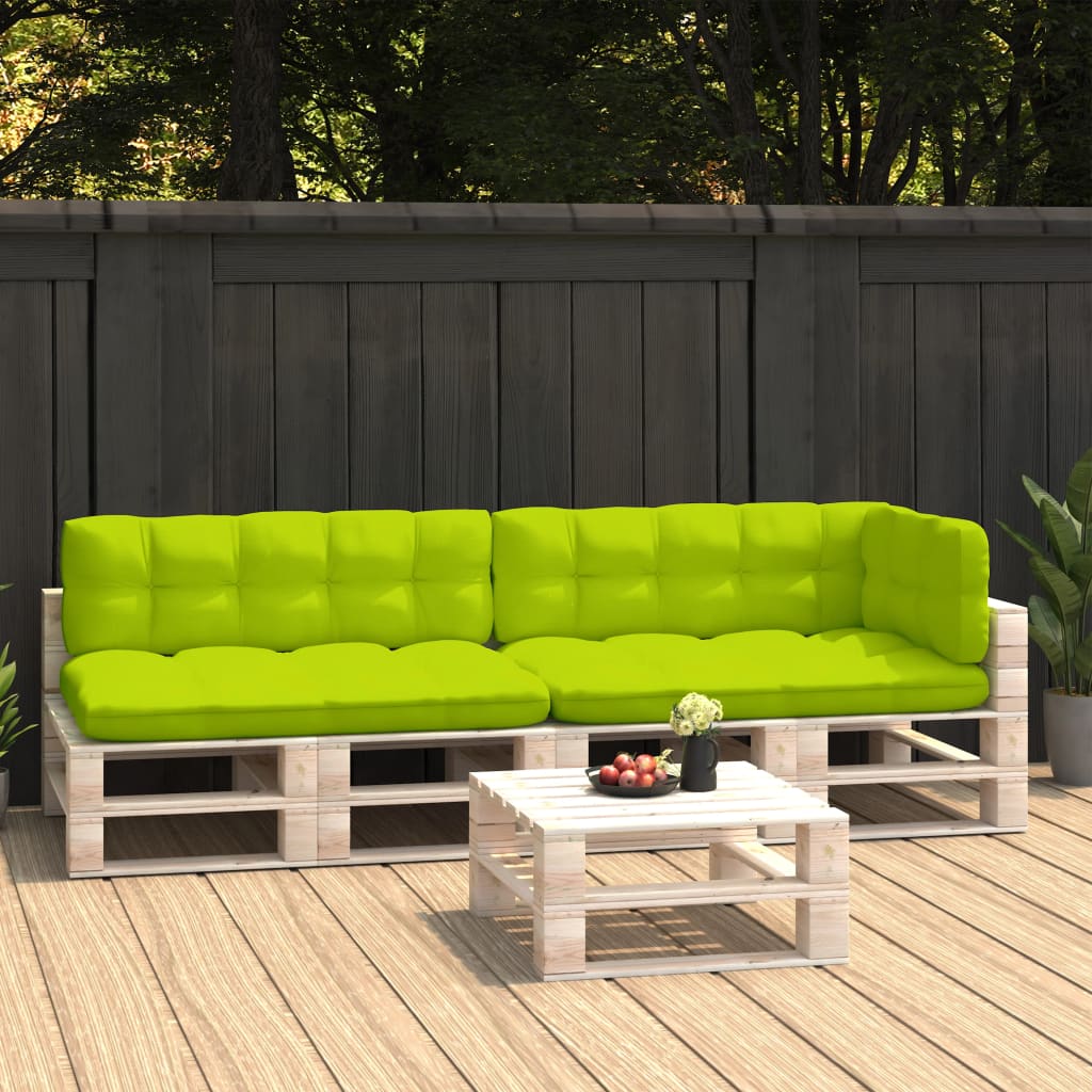 Coussins de canapé palette 5 pcs Vert vif