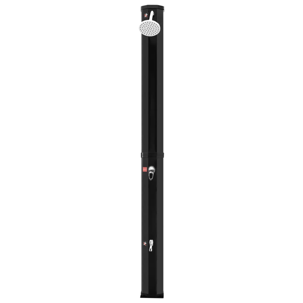 Douche solaire d'extérieur avec pomme de douche et robinet 35 L