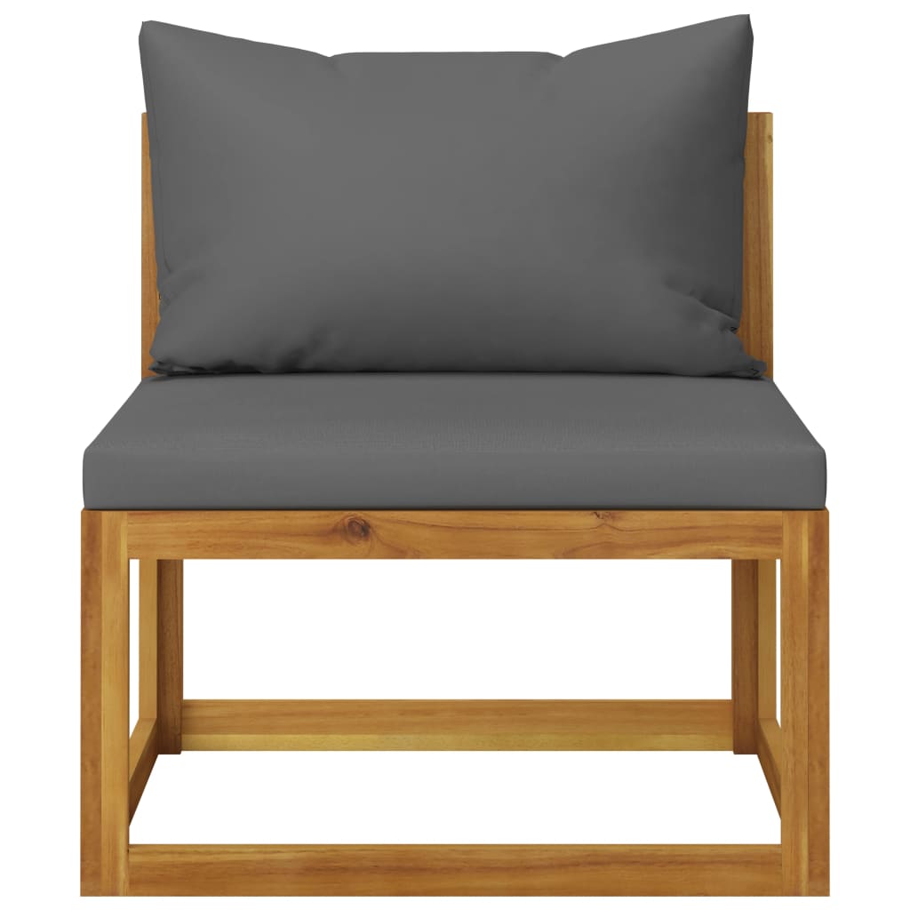6 Piece Garden Lounge Set with Cushion Solid Acacia Wood (2x311852+311858)