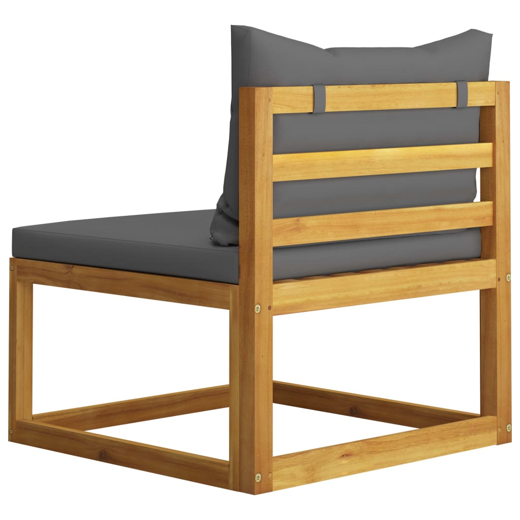 6 Piece Garden Lounge Set with Cushion Solid Acacia Wood (2x311852+311858)